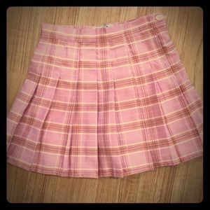 Pink Plaid Tennis Skirt
